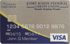 Fort Knox Credit Union Visa Platinum kártya