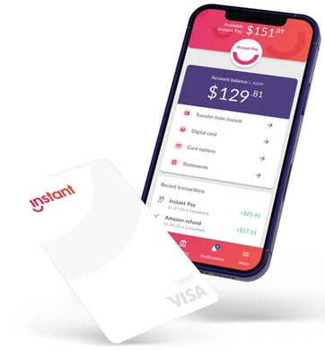 Instant Financial's card and app