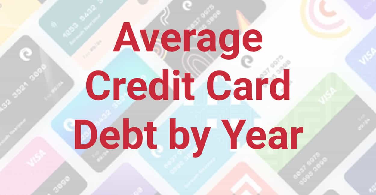 Average Credit Card Debt by Year